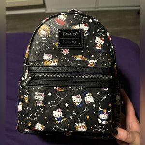 Hello kitty Loungefly backpack zodiac pattern